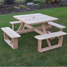 August Grove Law Simmonds Picnic Table Wayfair In 2020 Wooden Picnic Tables Diy Picnic Table Picnic Table Plans