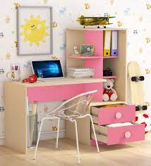 Creative study nooks for kids. Buy Champion Study Table In Pink Colour Casacraft By Pepperfry Online Kids Study Tables Kids Study Kids Furniture Pepperfry Product