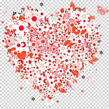 This clipart image is transparent backgroud and png format. Valentinstag Cartoon Herz Rot Linie Konfetti Valentinstag Png Klipartz