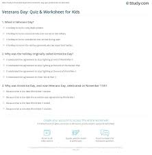 We all have those days when things don't go according to plan or life throws in some unsuspecting twists and turns. Veterans Day Quiz Worksheet For Kids Study Com