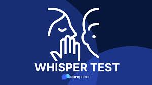 Image result for Whispered Voice Testing