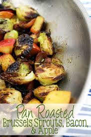 Red onion, coarsely chopped, can be used as a substitute for the shallots in this recipe. Pan Roasted Brussels Sprouts Bacon Apple Everyday Made Fresh