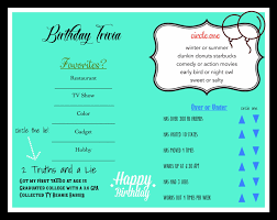 You can use this swimming information to make your own swimming trivia questions. Customized Birthday Trivia Game Different Trivia Questions Etsy Birthday Words 90th Birthday Party Theme Girl Birthday
