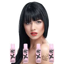 Creamy consistency is ideal and the most commonly used one. Crazy Color Semi Permanent Black Hair Dye 4 Pack 100ml Black Hair Dyes Uk