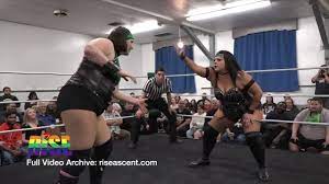 RAZE vs. Big Mama Women's Wrestling from RISE - LUMINOUS - YouTube