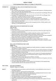 Property manager job description template. Real Estate Portfolio Manager Resume Samples Velvet Jobs