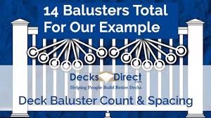 In this example, the formula would be 19 x 4 = 76; How To Calculate Your Deck Baluster Spacing And Total Youtube
