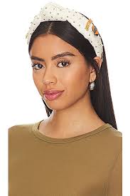 Lele Sadoughi x NBA New York Knicks Embellished Headband in Ivory