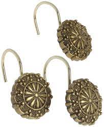 This is a beautiful hand crafted decorative shower curtain hook. Amazon Com Carnation Home Fashions Sheffield Ceramic Resin Shower Curtain Hook Antique Gold Shower Curtain Hooks Gold Shower Curtain Shower Curtain Decor