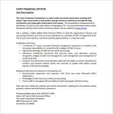 Chief financial officer (small organization) in this sample job description, the nonprofit cfo wears several hats. Cfo Job Description Template 9 Free Word Pdf Format Download Free Premium Templates