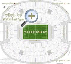 at t stadium seat row numbers detailed seating chart