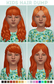 Kids Hair Dump Sims 4 Children Sims 4 Characters Sims 4 Toddler