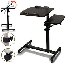 Height Adjustable Laptop Desk Swivel Bedside Table Stand Tray Over Bed Lfsz For Sale Online Ebay In 2020 Laptop Desk Hospital Table Adjustable Standing Desk