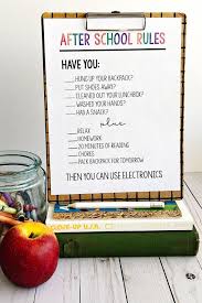 After School Rules Rules For Kids Chores For Kids School Rules
