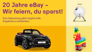 Bei ebay findet ihr alles, was das herz begehrt: Ebay Feiert 20 Geburtstag In Deutschland Und Ladt Alle Zum Mitfeiern Und Sparen Ein Ebay Inc