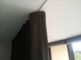Ceiling mount curtain track system. Curtain Track System Wall Mount