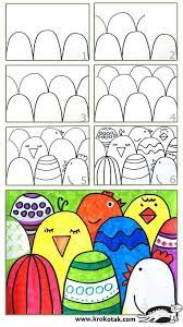 So Erstellen Sie Eine Einfache Ostern Postkarte Verwenden Sie Diese Option Fur Den Vordergrund Fur Die Mitt Easter Art Project Spring Art Projects Easter Art