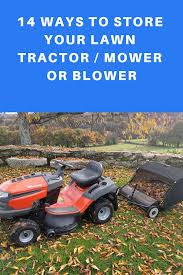 Get The Lawn Tractor Out From Under Your Feet Feet Lawn Tractor Lawn Tractor Tractors Lawn Mower Storage