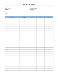 Free Printable Medication Schedule