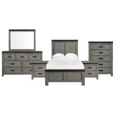 Get great deals on 6 piece king size bedroom sets. Elements Wade Contemporary Twin Panel 6 Piece Bedroom Set Royal Furniture Bedroom Groups