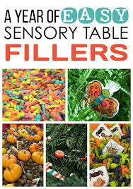 A Year Of Easy Sensory Table Fillers Differentiated Kindergarten Sensory Table Kindergarten Sensory Differentiated Kindergarten