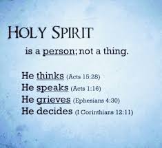 The Holy Spirit Is A Person Not A Thing Holy Spirit Quotes Holy Spirit Prayer Spirit Quotes