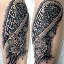 Blue line tattoo & body piercing. 20 Lacrosse Tattoo Ideas For Men Lax Designs