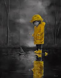 What in the world are we to do on a rainy day? Rainy Day Fun Select Color Painting By Danett Britt