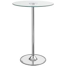 Provides beauty and durability that will last for years to come. Coaster 28 Contemporary Round Glass Top Led Pub Table In Chrome 122400