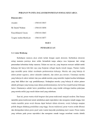 Sabar dalam menghadapi ujian dan cabaran dari allah swt. Peranan Wanita Dalam Ekonomi Dan Sosial Keluarga