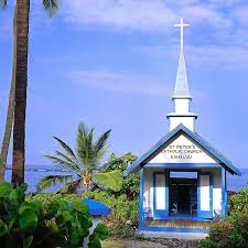 Kahaluu Church Big Island Hawaii Country Church Church Church Architecture