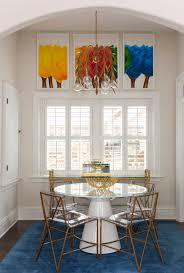 The bench features the same design as the dining table, creating a seamless look throughout the entire set. 75 Beautiful Transitional Dining Room Pictures Ideas July 2021 Houzz