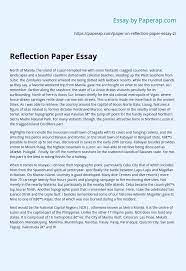 Check spelling or type a new query. Reflection Paper Essay Essay Example