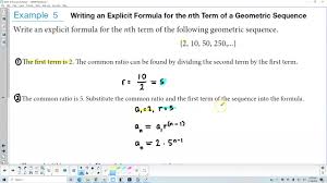 It'll make more sense once we break it down. Math 10 9 3 Example 5 Writing An Explicit Formula For The Nth Term Of A Geometric Sequence Youtube