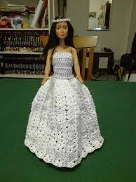 La sposa con il vestito realizzato all'uncinetto! Vendita Vestito Da Sposa Barbie Uncinetto E Magazzino