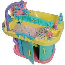 Her dirty spots will magically disappear as she warms up and reappears for another bath when she cools off. Buy Constructive Playthings 22 W X 18 D X 19 H Baby Doll Changing Table And Care Center Made From Heavy Duty Plastic For Ages 3 Years And Up Online In Kuwait B07yp87lvh