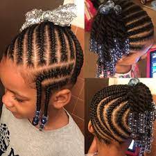 Braided Hairstyles With Ribbon Hairstyles Braid And Bun How To Easy Braided Hairstyles Braided Lil Girl Hairstyles Hair Styles Braids With Curls