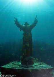 Christ Of The Abyss Italy Christ Of The Abyss Sea World Underwater Photography