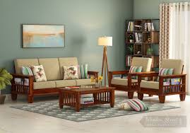 You can either buy furniture carved out of solid wood material from our offerings or get it customized to match your requirements. Buy Quartz Wooden Sofa Set Honey Finish Online In India Wooden Street
