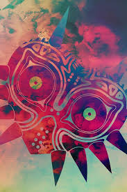 Watercolored Majora S Mask Art Print By Enthousiasme Majoras Mask Art Legend Of Zelda Zelda Art