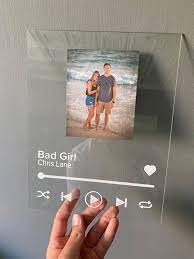 Spotify Song Poster Music Plaque Acrylic Song Poster Album Cover Acrylic Custom Album Poster Tik Tok Song Poster Music Plaque Album Cover Diy Album Frames