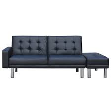The lifespan of a futon mattress truly depends on the amount of daily use and. Laura Hill 3 Seater Black Faux Leather Sofa Bed Futon With Ottoman Bunnings Australia