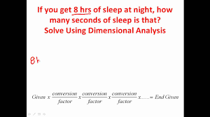 solving dimensional analysis problems unit conversion problems easy