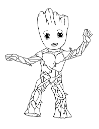 Marvel guardian of the galaxy groot illustration, baby groot guardians of the galaxy vol. Groot Coloring Pages Coloring Home