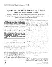 Check spelling or type a new query. Pdf Application Of The Jkr Method To The Measurement Of Adhesion To Langmuir Blodgett Cellulose Surfaces Mark Rutland Academia Edu