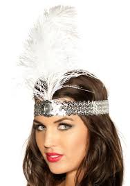 Flapper Costume Gatsby Style Headdress Gatsby Style Headband 1920's  Champagne, Ivory Color Options Available