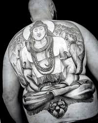 Amazing trishul with om tattoo on man upper back. Top 63 Shiva Tattoo Design Ideas 2021 Inspiration Guide