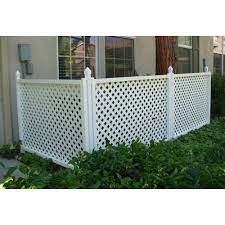 What is a lattice top fence? Snapfence 3 Ft H X 4 Ft W White Modular Vinyl Lattice Fence Panel 4 Pack Vflp 1 The Home Depot Lattice Fence Panels Lattice Fence Fence Panels