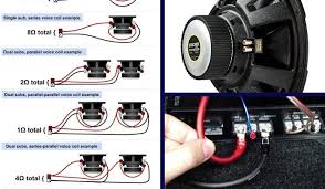 Check the amplifier's owners manual for minimum impedance the amplifier will handle before hooking up the speakers. How To Wire A Dual Voice Coil Speaker Subwoofer Wiring Diagrams