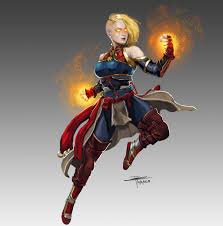 X 上的Frost Llamzon：「Caroline D'anvers, The Shining Marvel, Lawful good  Aasimar, Way of the sun soul monk, Dungeons and Dragons X Avengers fan  crossover art batch 2. #marvel #mcu #captainmarvel #dnd #fanart